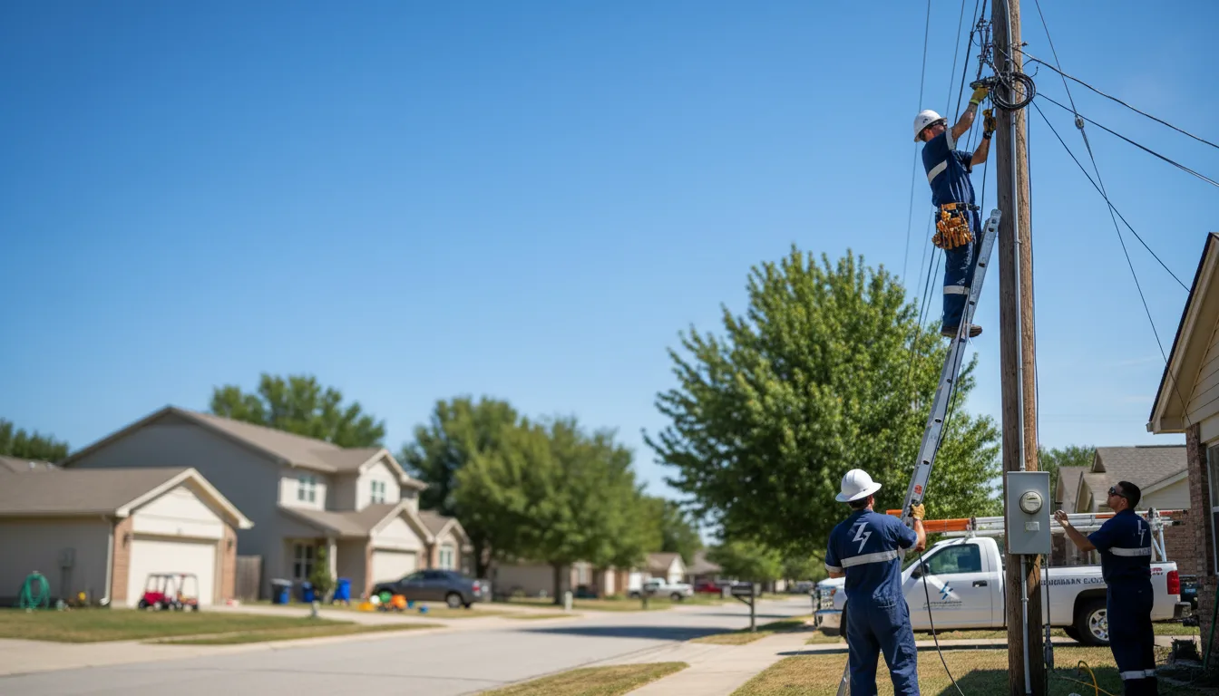 Residential electrician providing installation services in San Isidro, TX
